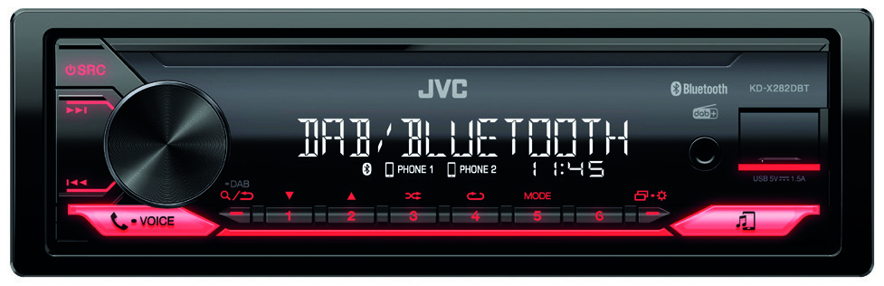 AUTORADIO NUMÉRIQUE BLUETOOTH KD-X282DBT