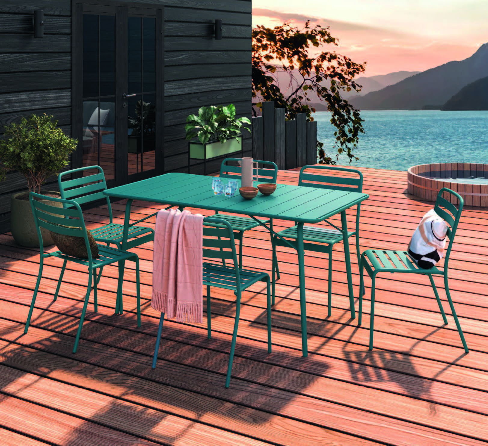 TABLE RECTANGULAIRE PLIANTE