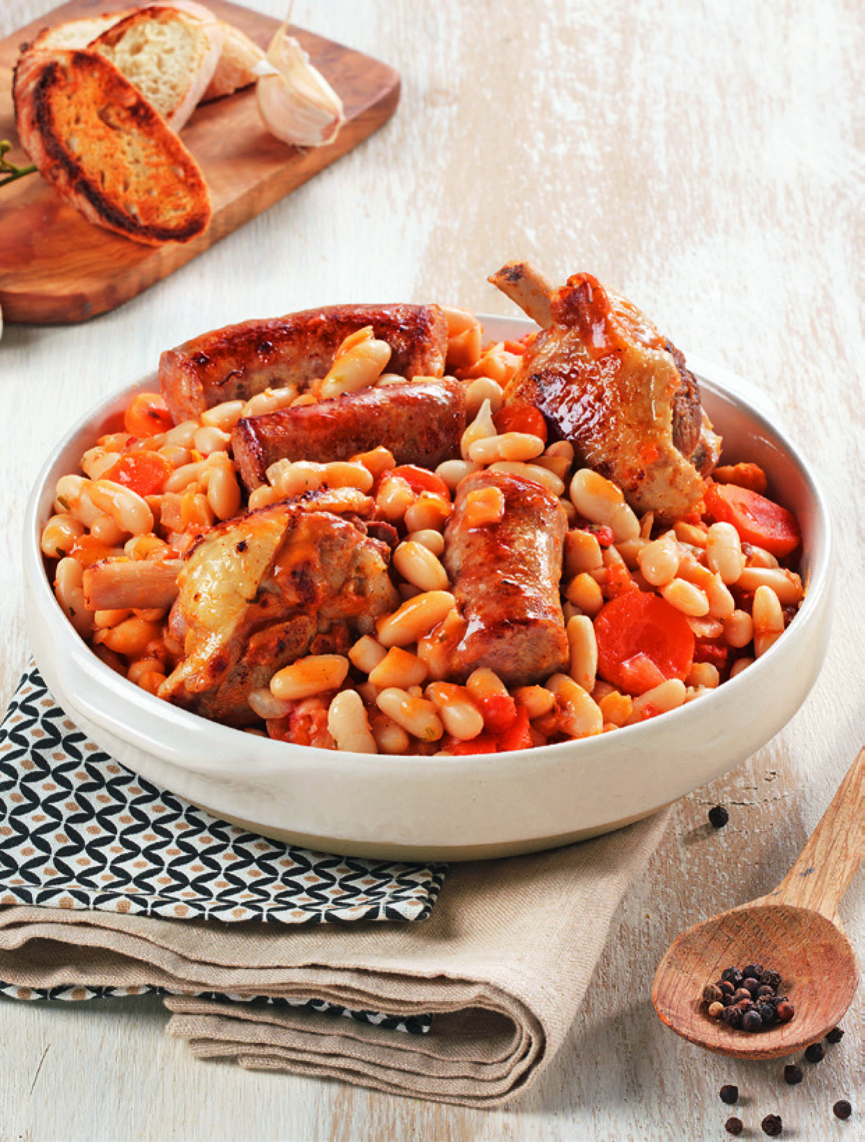 CASSOULET CUISINÉ À LA GRAISSE DE CANARD