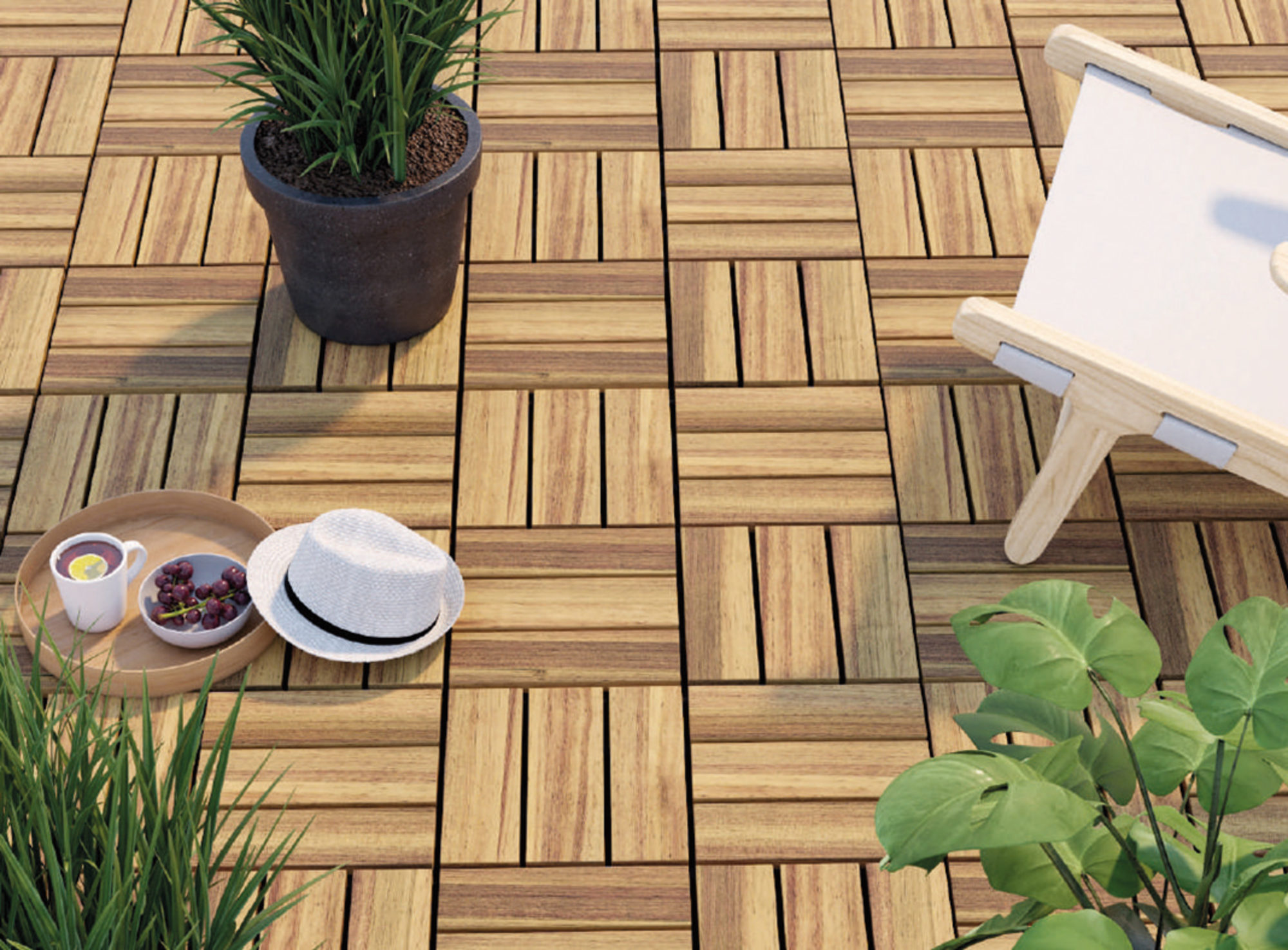 LOT DE 6 DALLES CLIPSABLES