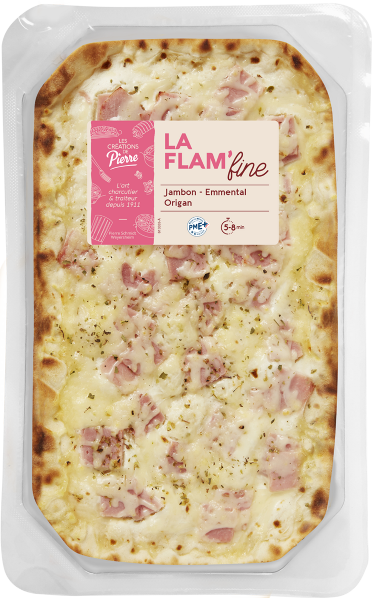 Flam'fine jambon emmental origan