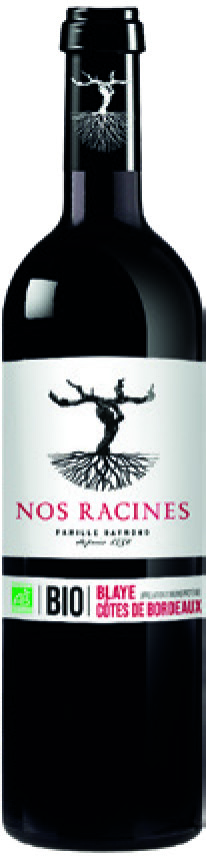 AOP(1) BLAYE CÔTES DE BORDEAUX BIO(4) NOS RACINES 2022