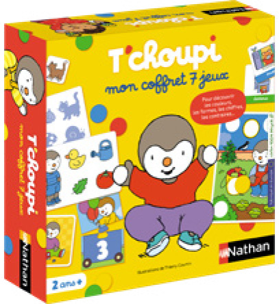 T'CHOUPI MON COFFRET 7 JEUX / T'CHOUPI MON PREMIER CHERCHE ET TROUVE