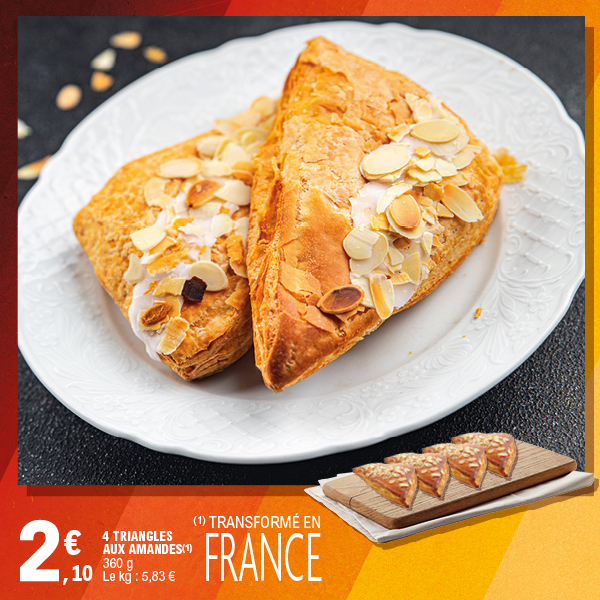 4 TRIANGLES AUX AMANDES