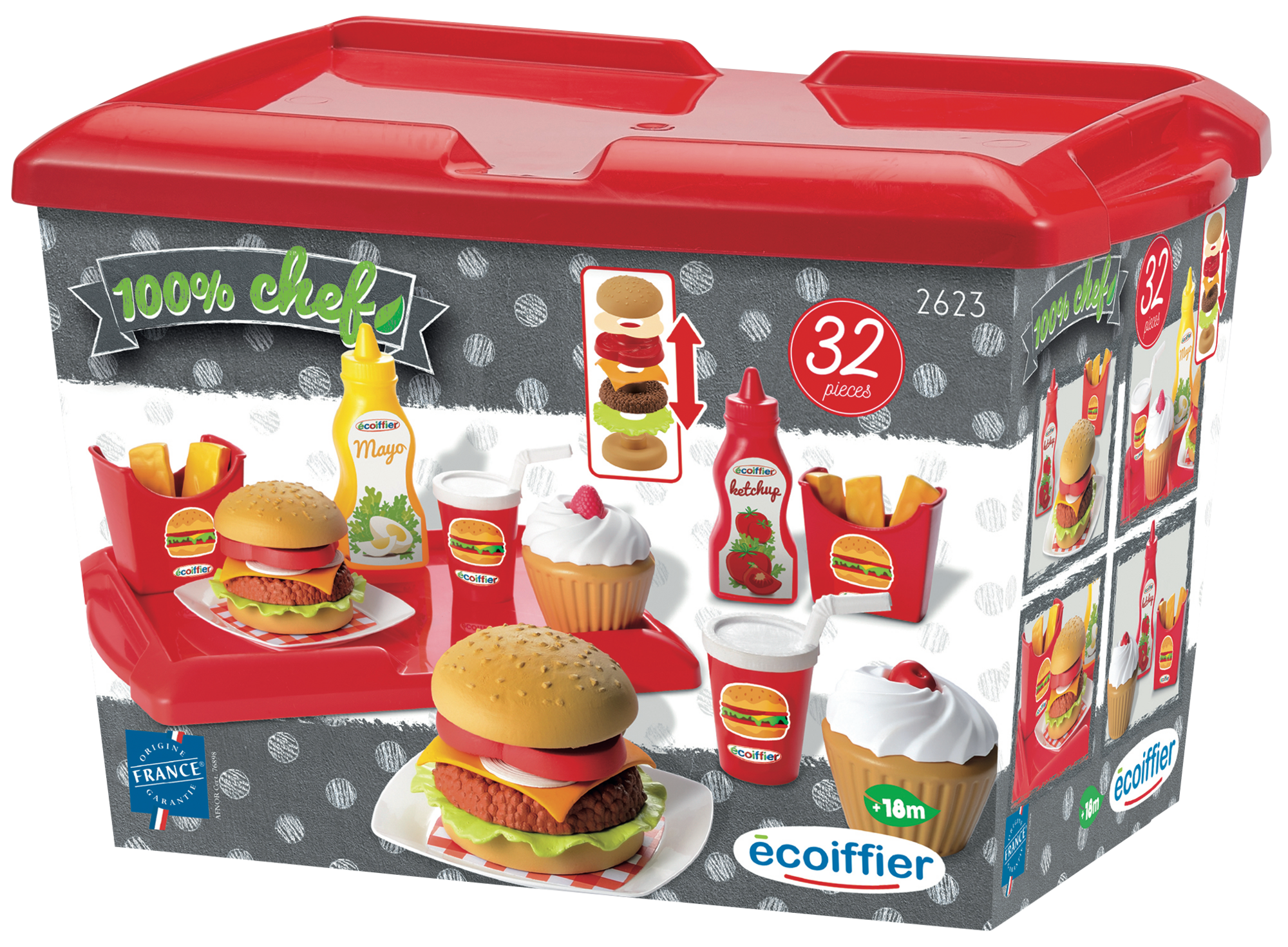 1. Set hamburger
2. Set petit déjeuner