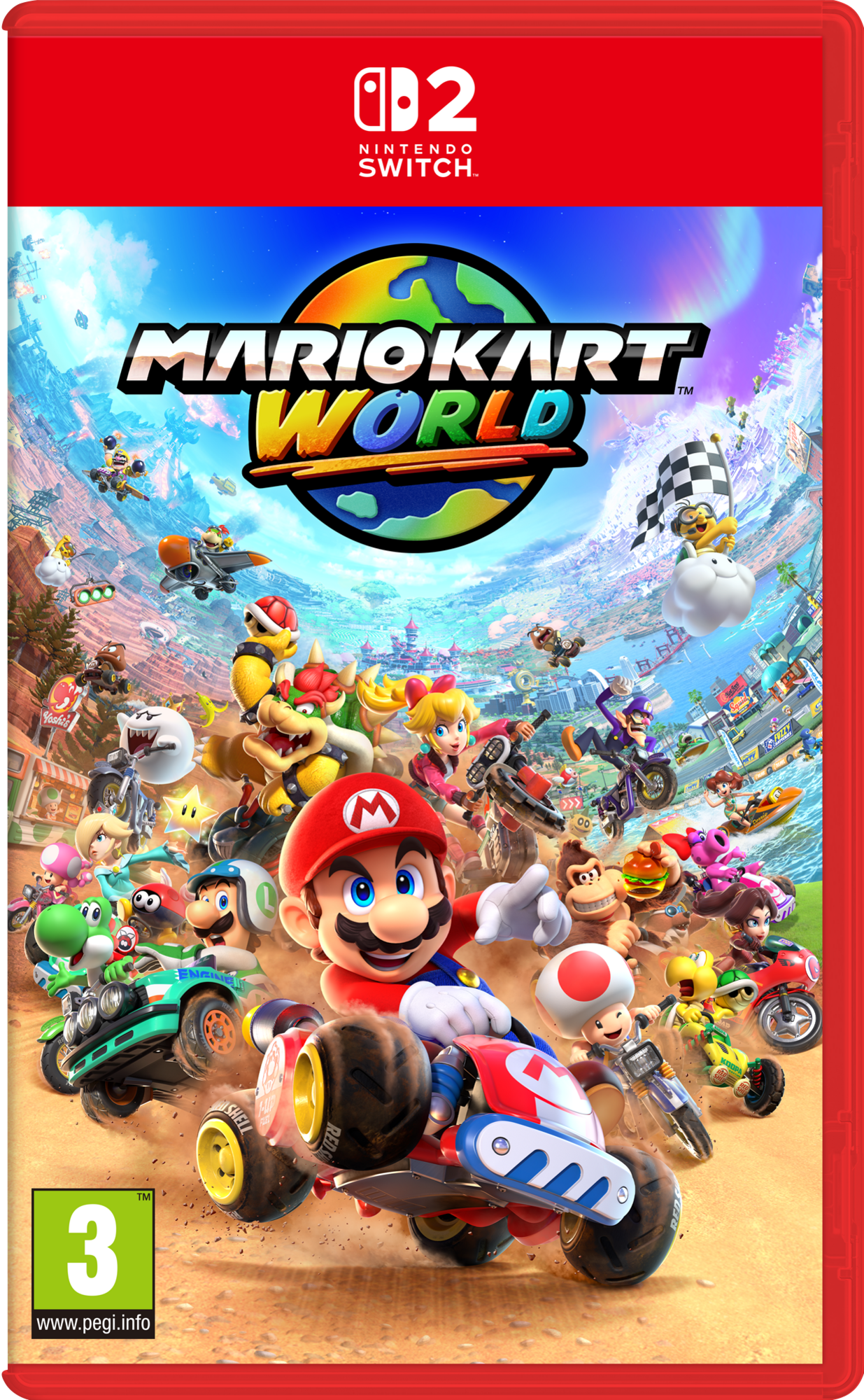 MARIO KART WORLD + PAIRE DE VOLANTS JOY-CON SWITCH 2