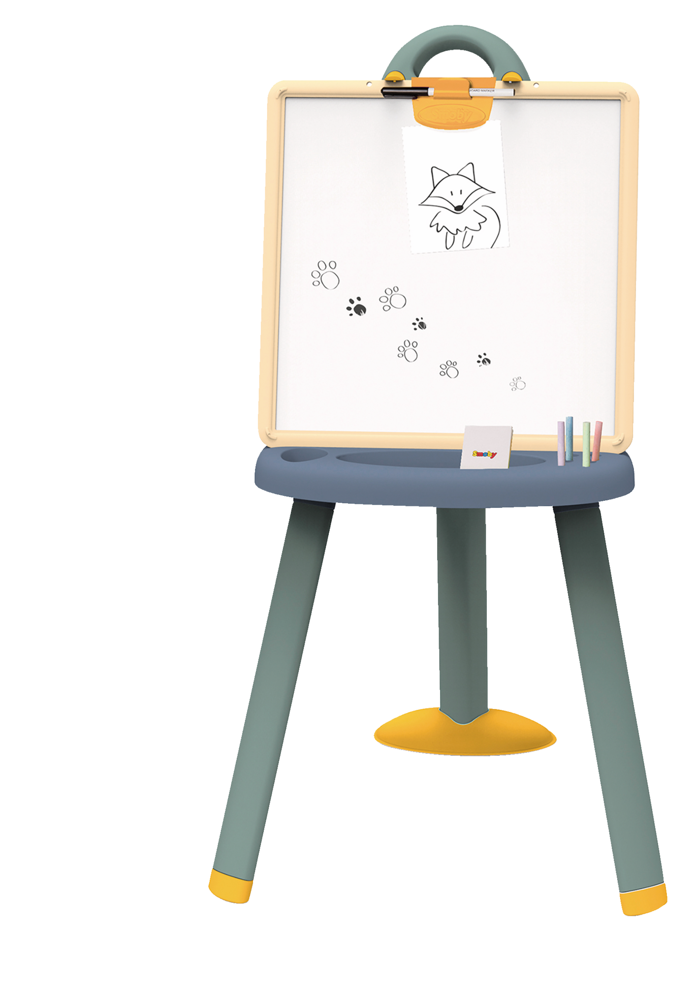 Tableau BLEU double face avec lettres magnétiques 