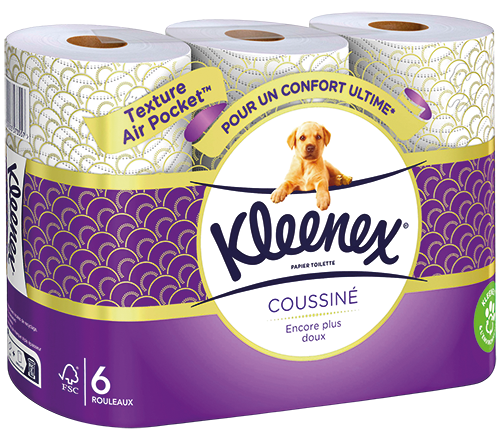 PAPIER HYGIÉNIQUE COUSSINÉ