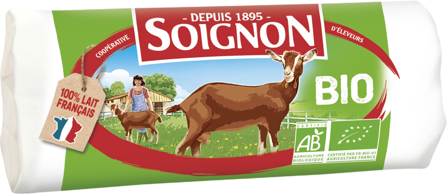 BÛCHE DE CHÈVRE BIO
23% MAT.GR.