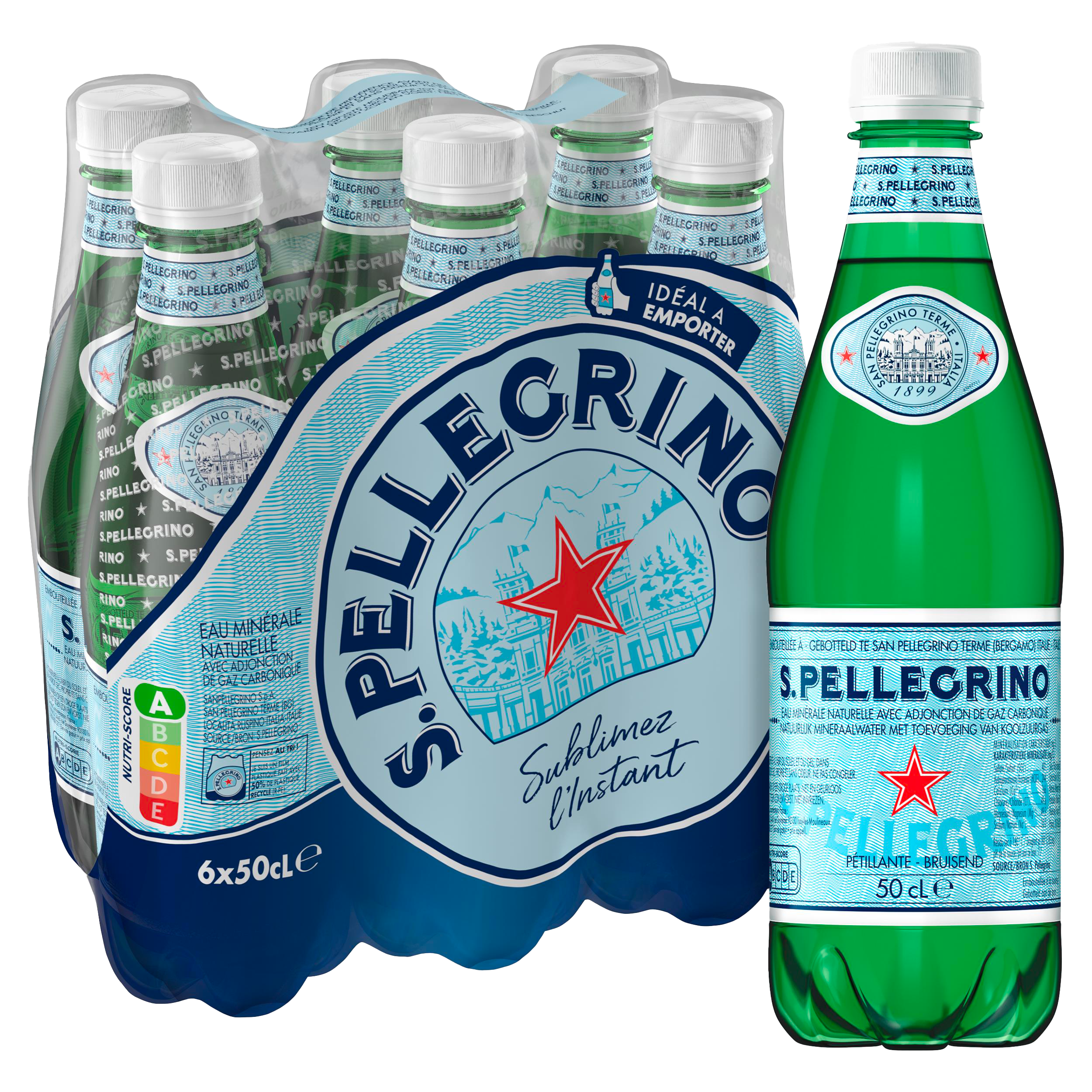 EAU MINÉRALE NATURELLE AVEC ADJONCTION DE GAZ CARBONIQUE