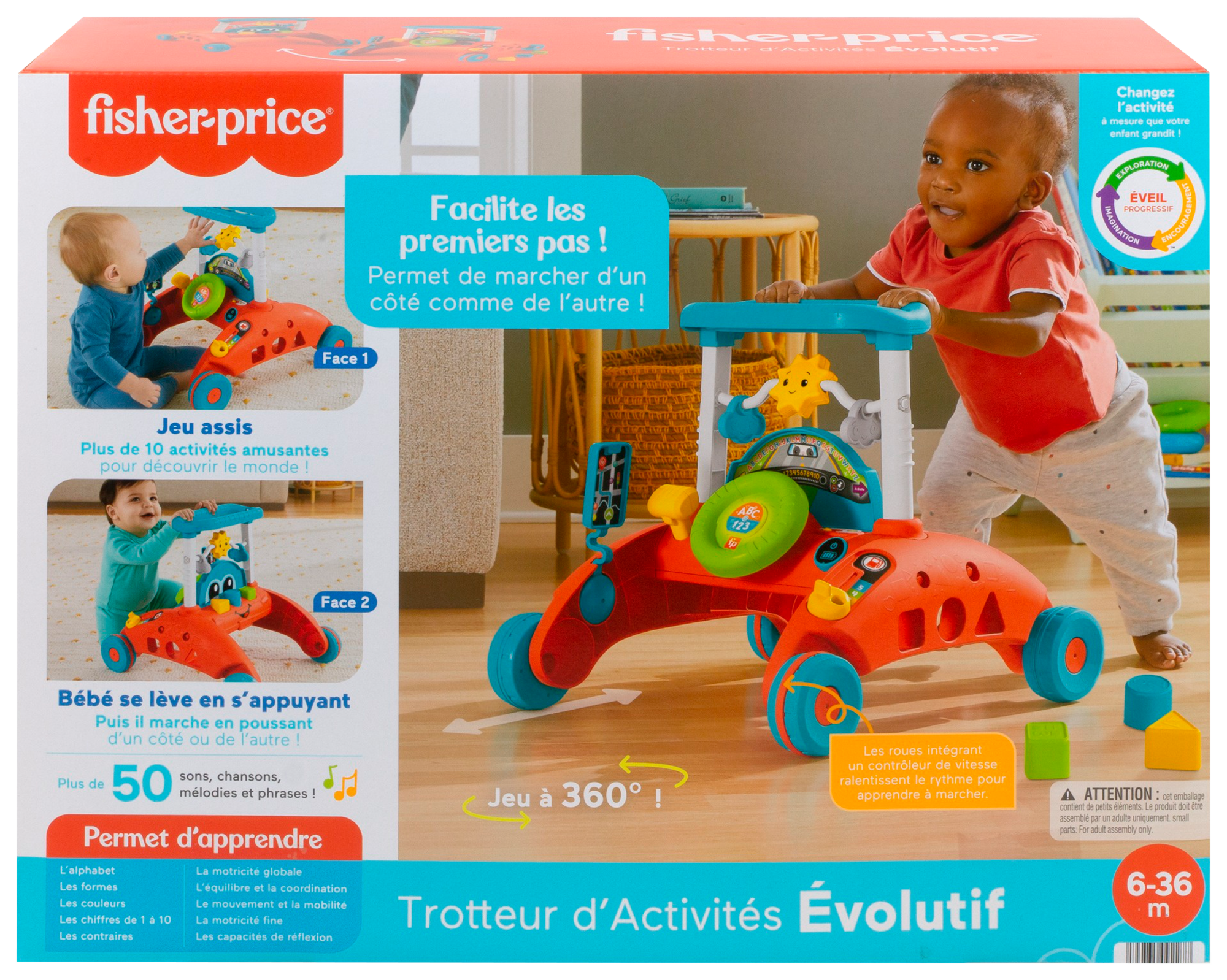 Trotteur d'activités évolutif