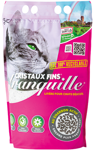 LITIÈRE CRISTAUX FINS CHARBON ACTIF