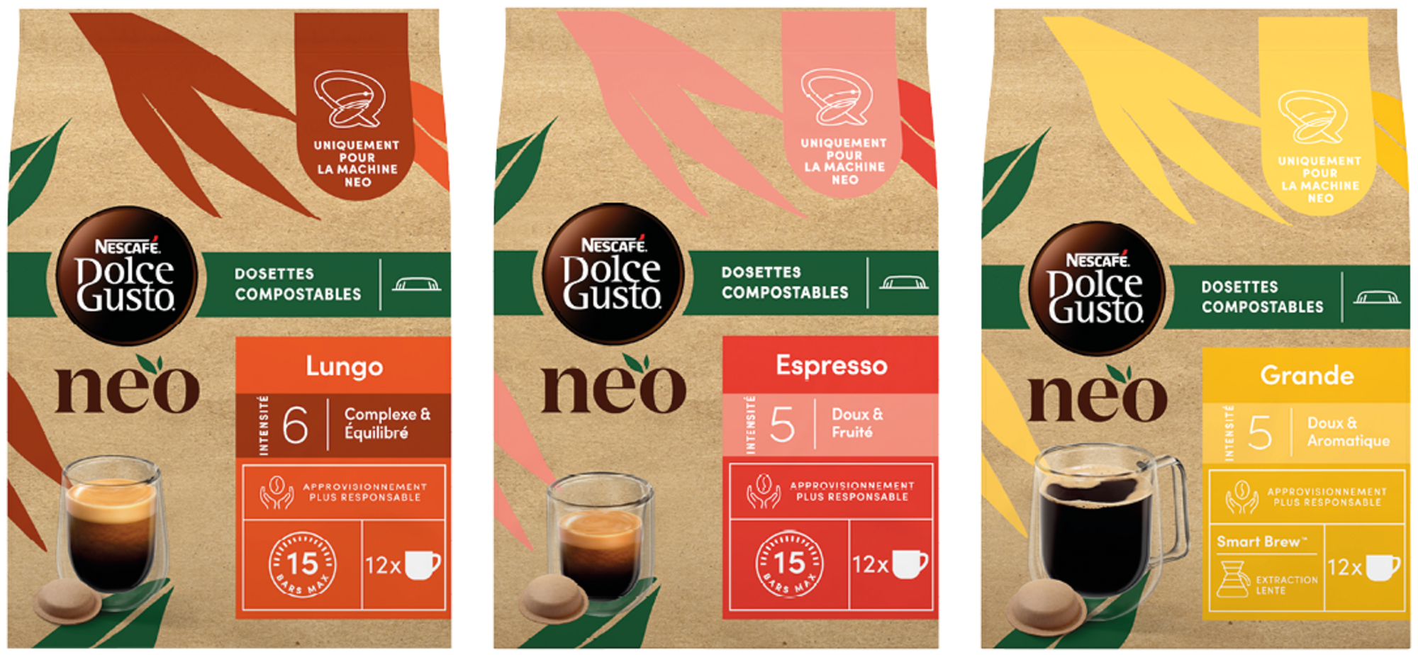 SUR LES PRODUITS PRÉSENTS EN MAGASIN DE LA GAMME DOSETTES NEO "NESCAFÉ DOLCE GUSTO" 
