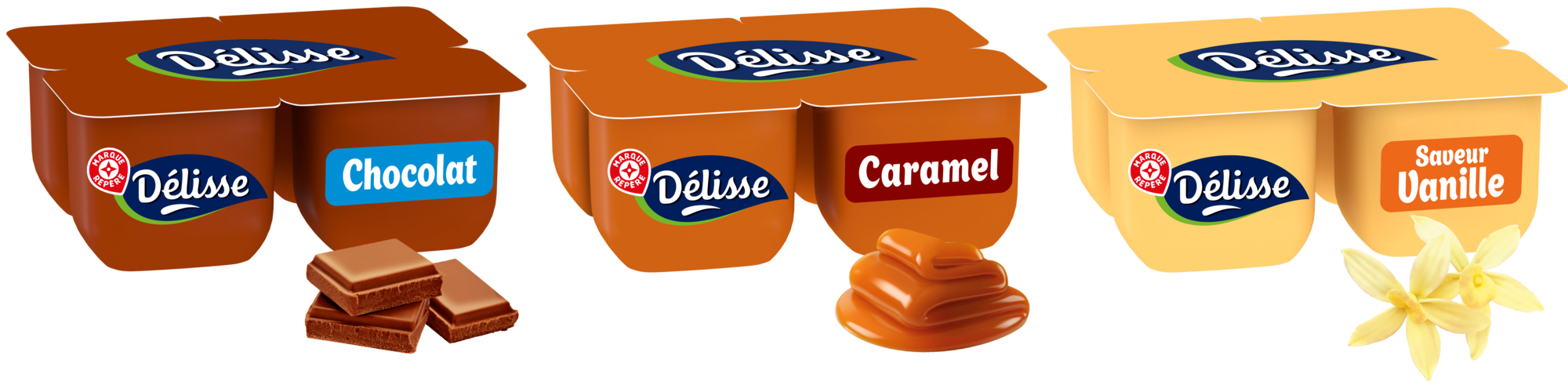 SUR LES PRODUITS PRÉSENTS EN MAGASIN DE LA GAMME CREME DESSERT FORMAT x4 "DELISSE"