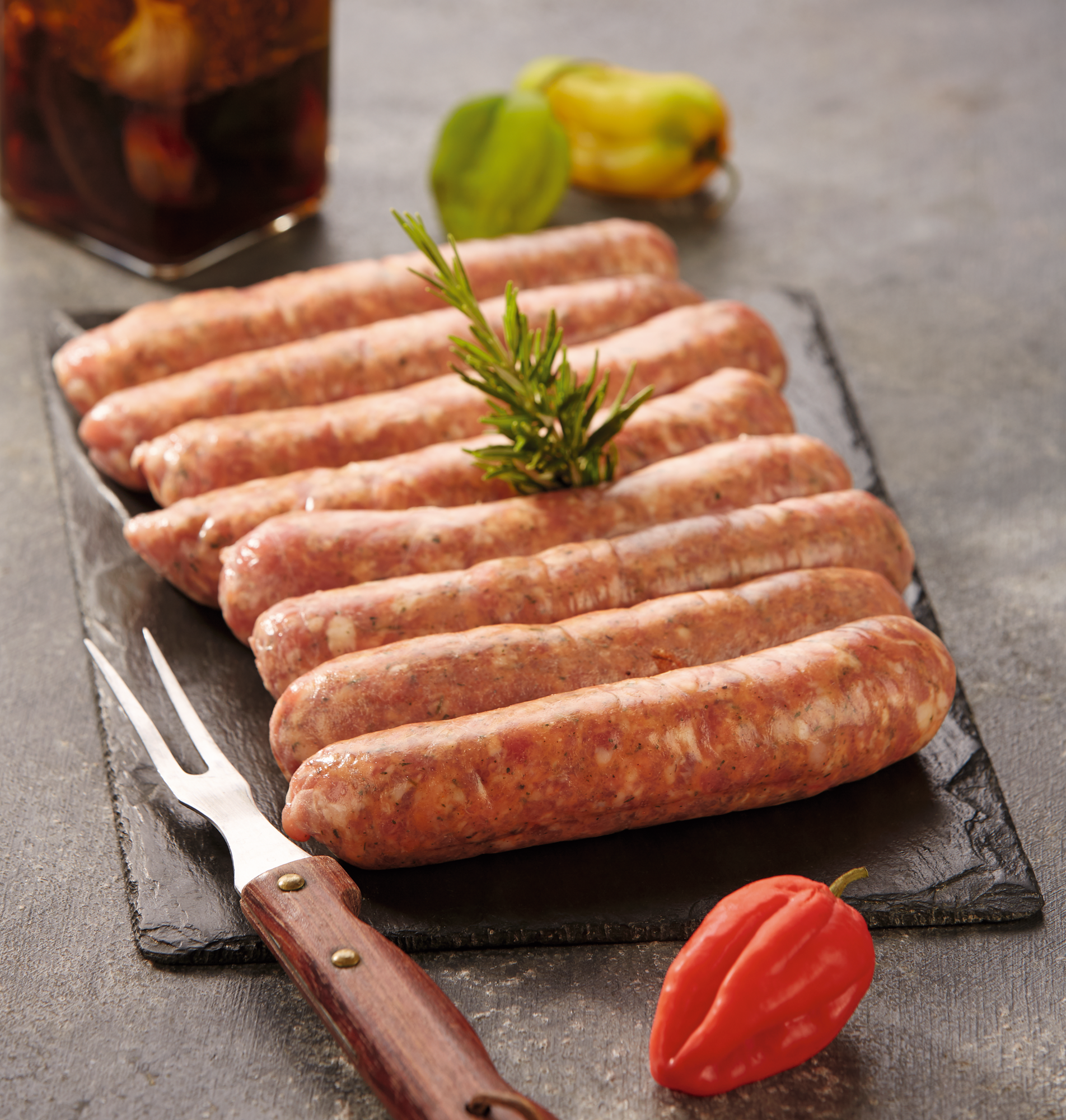 8 saucisses aux herbes