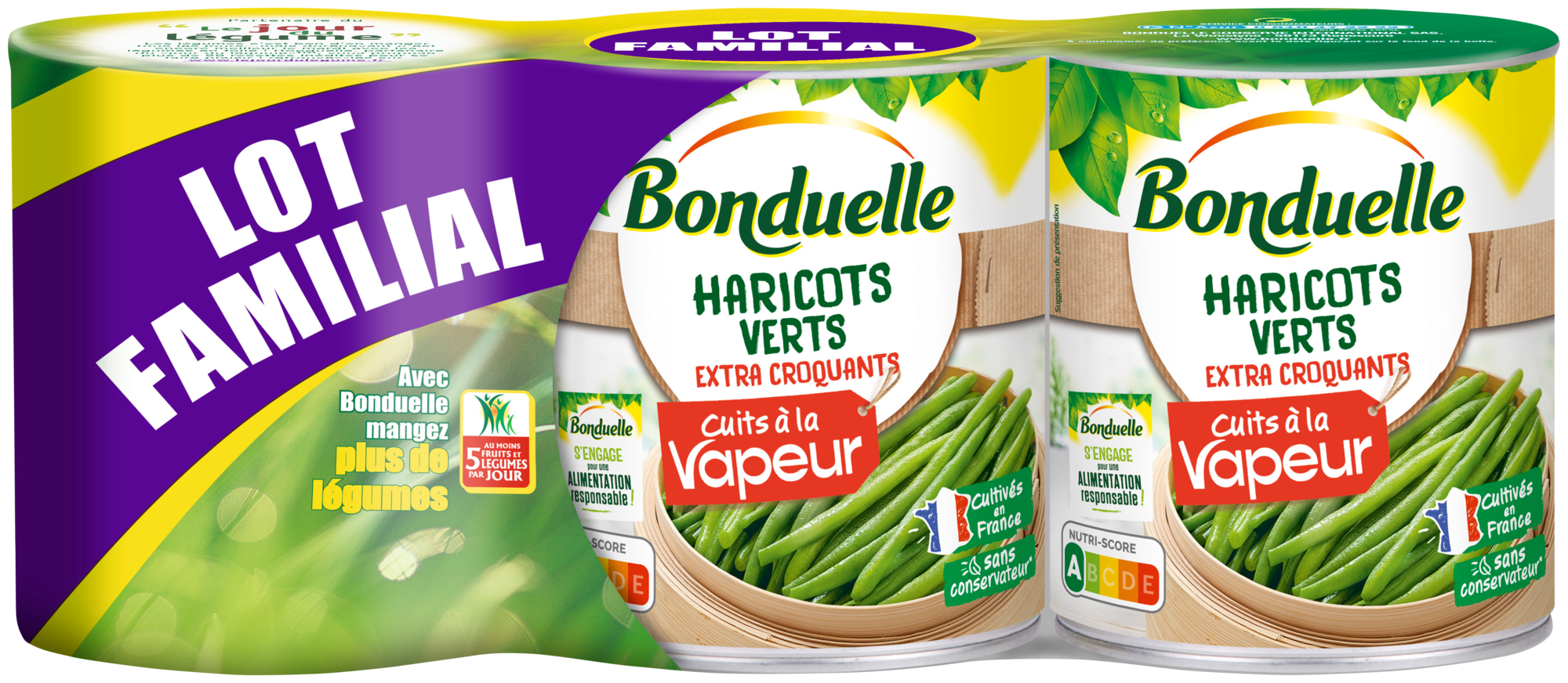HARICOTS CUITS À LA VAPEUR