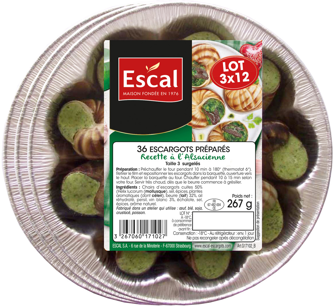 ESCARGOTS PRÉPARÉS SURGELÉS