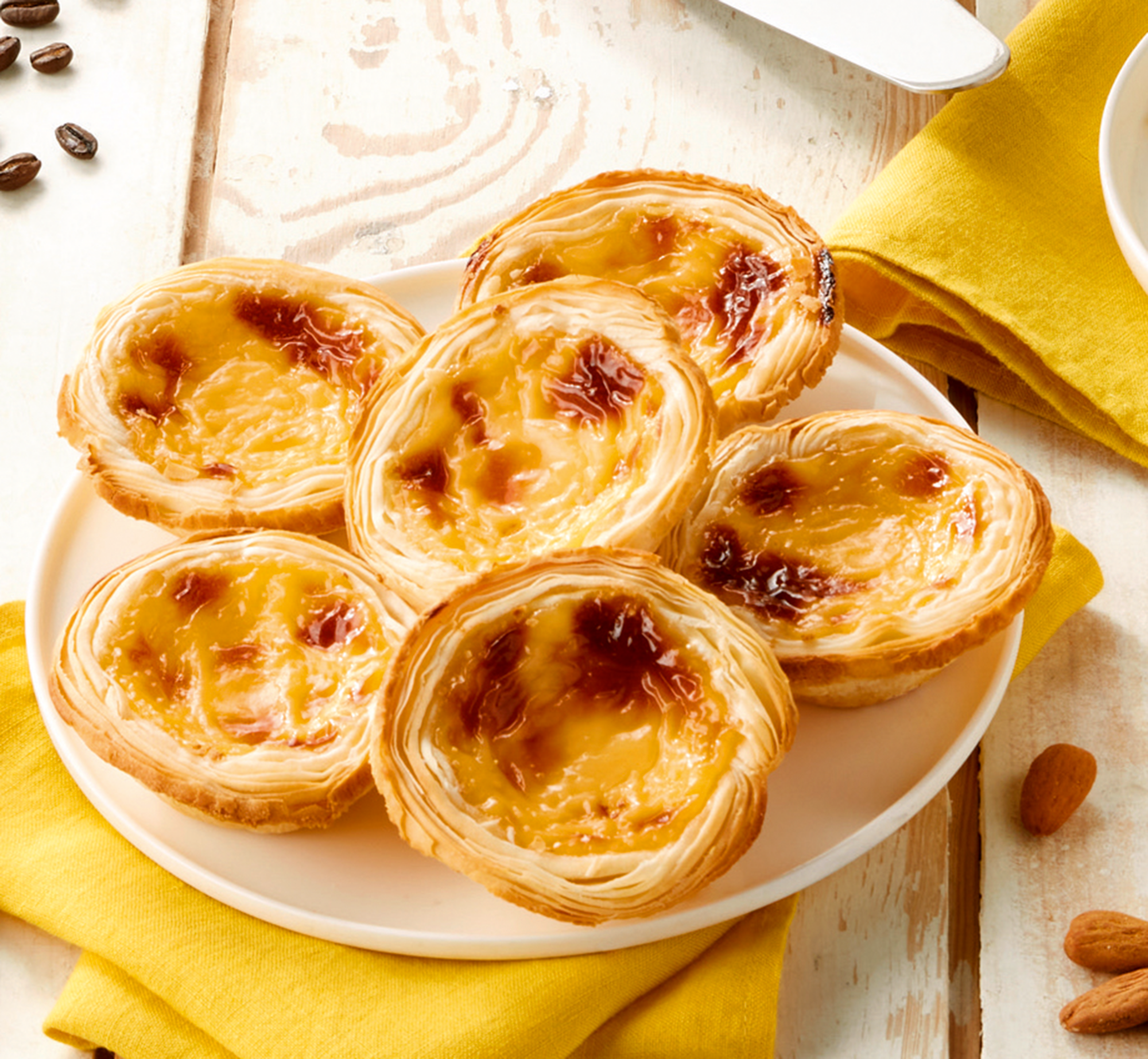 6 pasteis de nata
