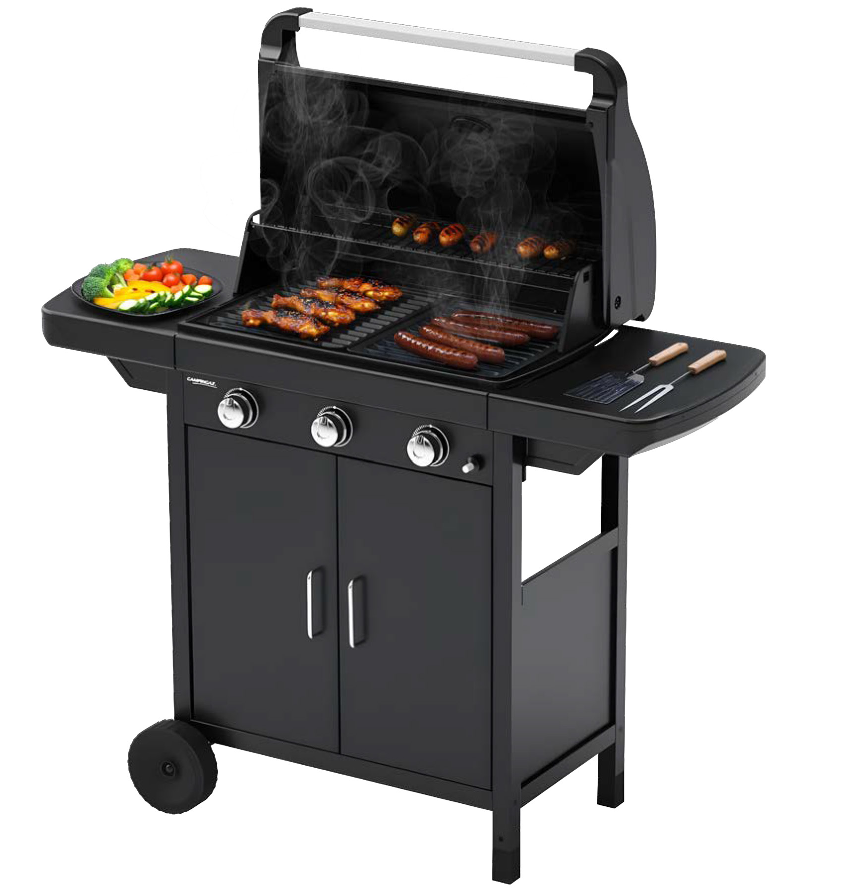 BARBECUE GAZ COMPACT 3 L PLUS 2 EN 1