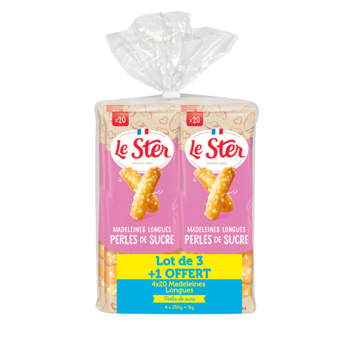 MADELEINES LONGUES AU SUCRE
