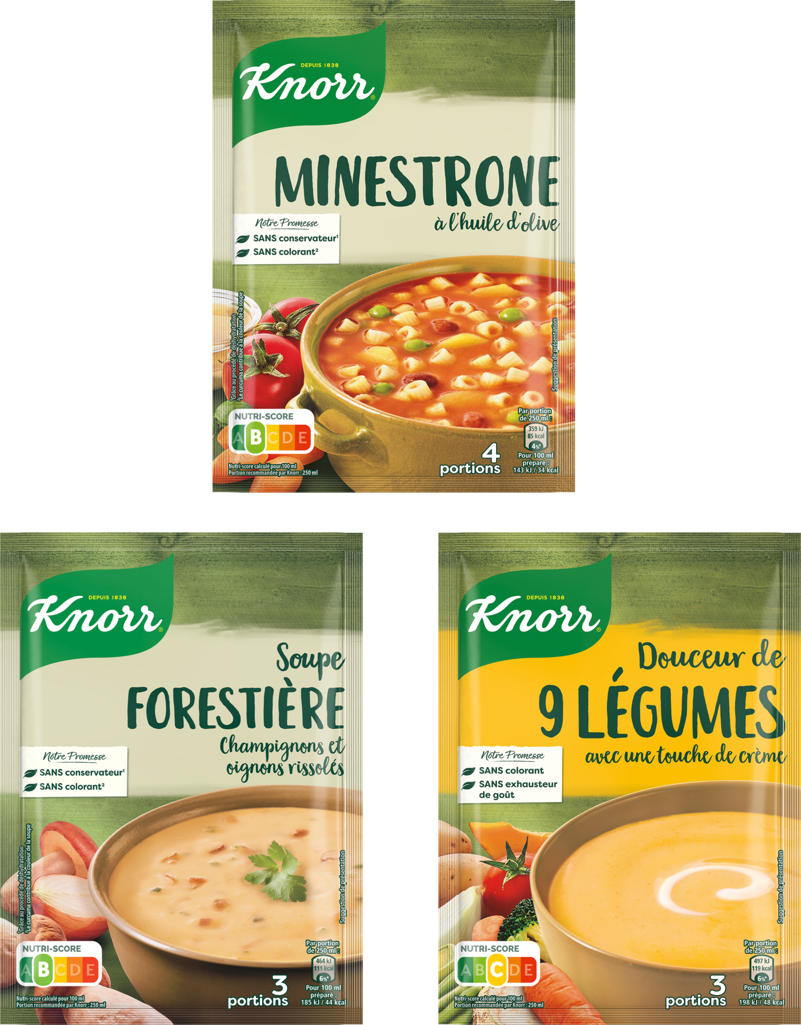 SUR LES PRODUITS PRÉSENTS EN MAGASIN DE LA GAMME SOUPES DESHYDRATÉES "KNORR"
