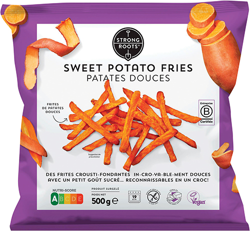FRITES DE PATATES DOUCES
ou Betteraves, carottes 
et panais SURGELÉES