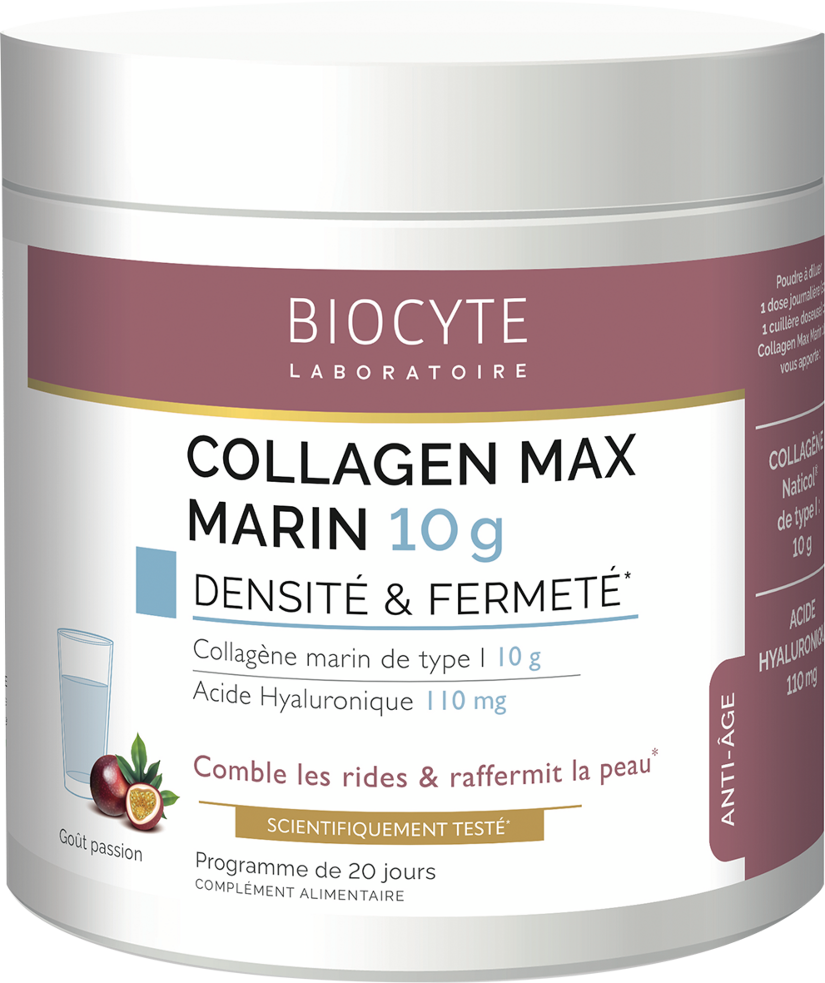 GAMMES COLLAGEN PEAU, HYALURONIC, MINCEUR ET SOLAIRE
BIOCYTE
