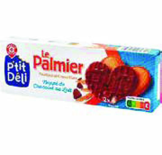 LE PALMIER NAPPÉ DE CHOCOLAT AU LAIT