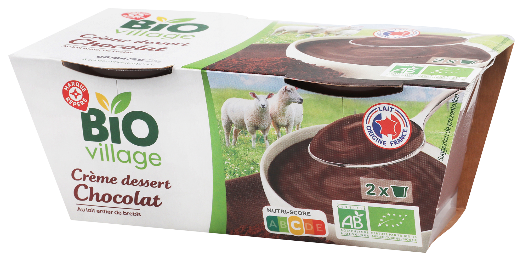 CRÈME DESSERT BREBIS AU CHOCOLAT BIO