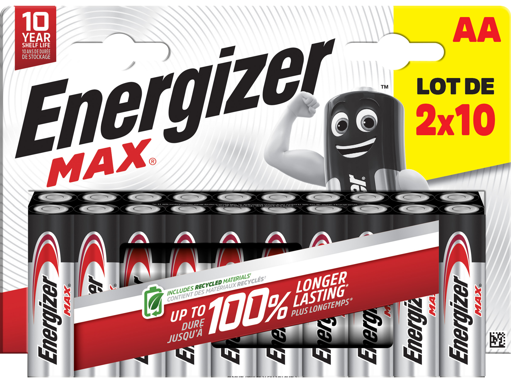 LOT DE 2 X 10 PILES MAX