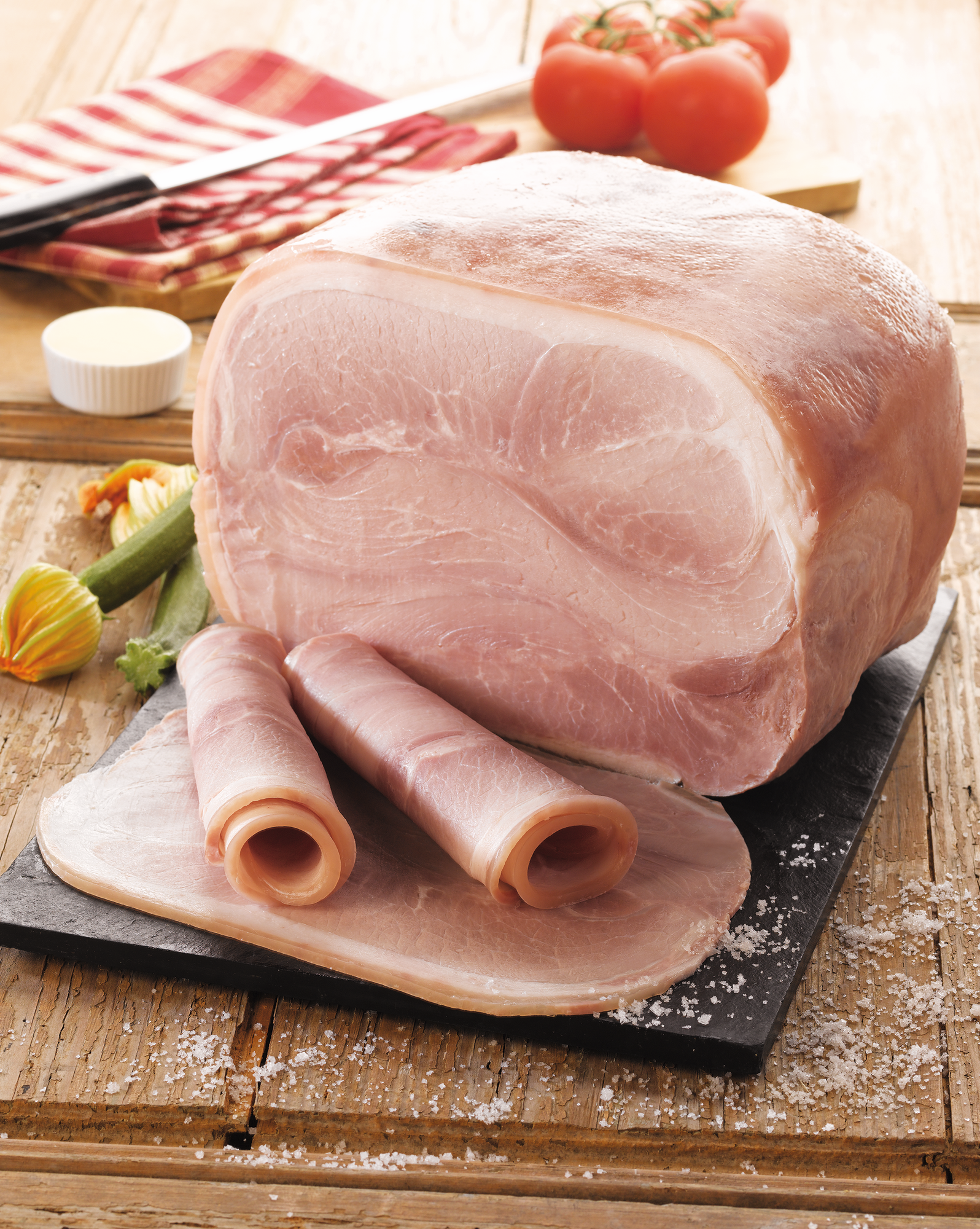 Jambon Cuit Supérieur Label Rouge avec Couenne  "LE FOUÉ"