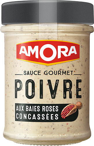 SAUCE GOURMET POIVRE AUX BAIES ROSES CONCASSÉES