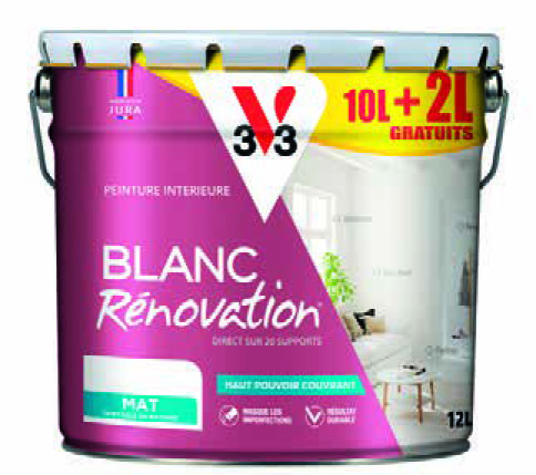 PEINTURE BLANC RÉNOVATION(1)(2)(3)(4)