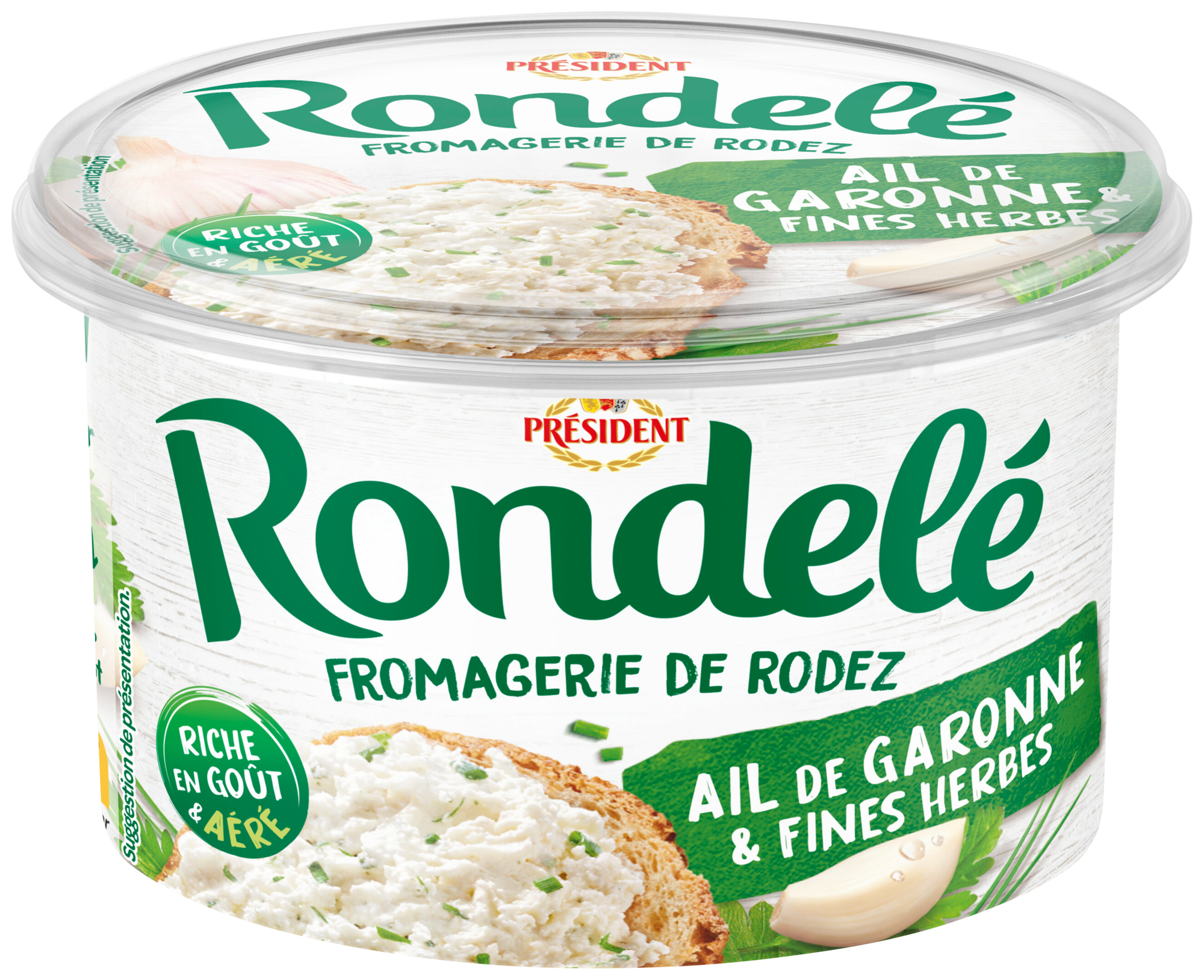 Rondelé Ail de Garonne & fines herbes 30% Mat.Gr.