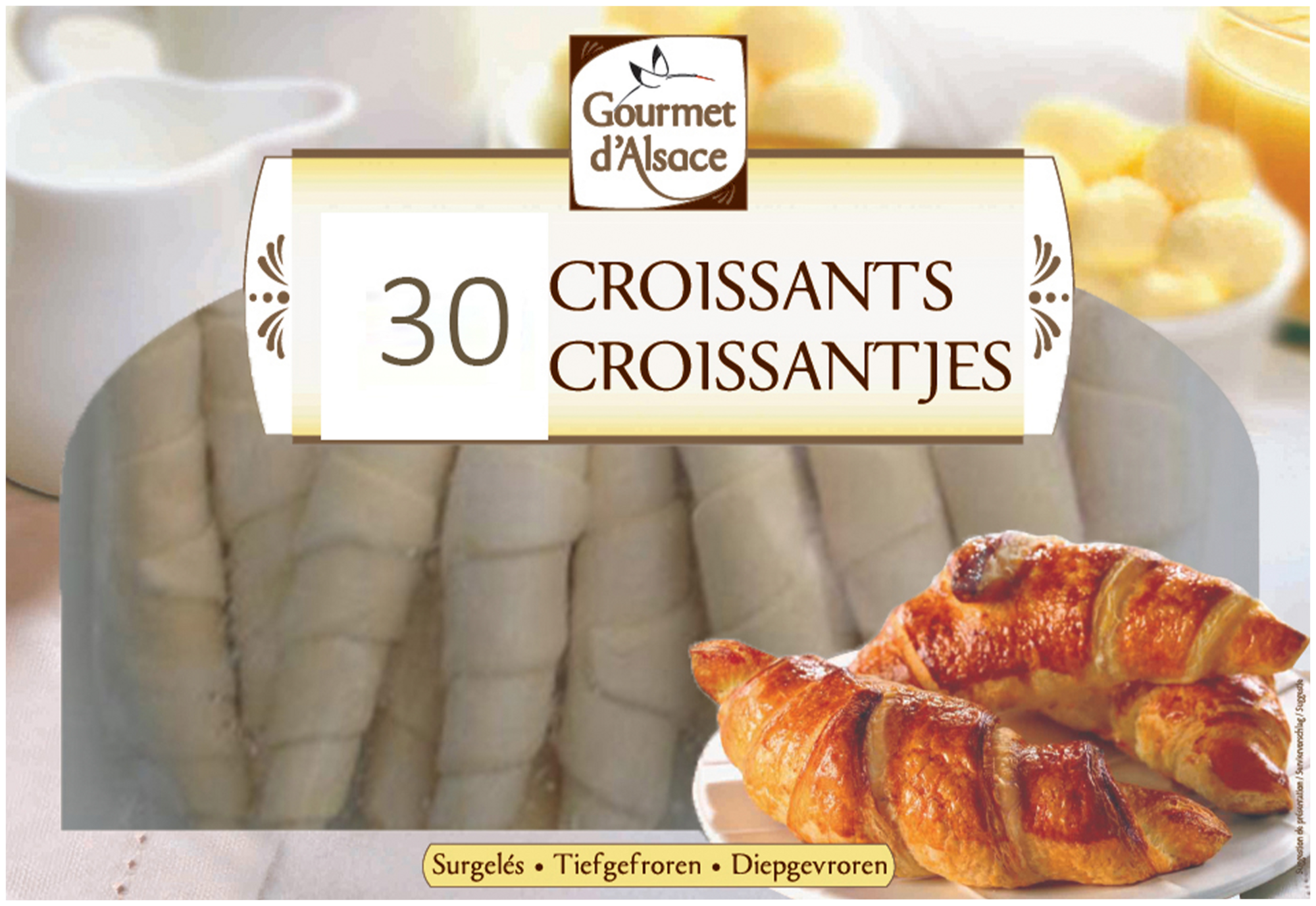 30 croissants surgelés