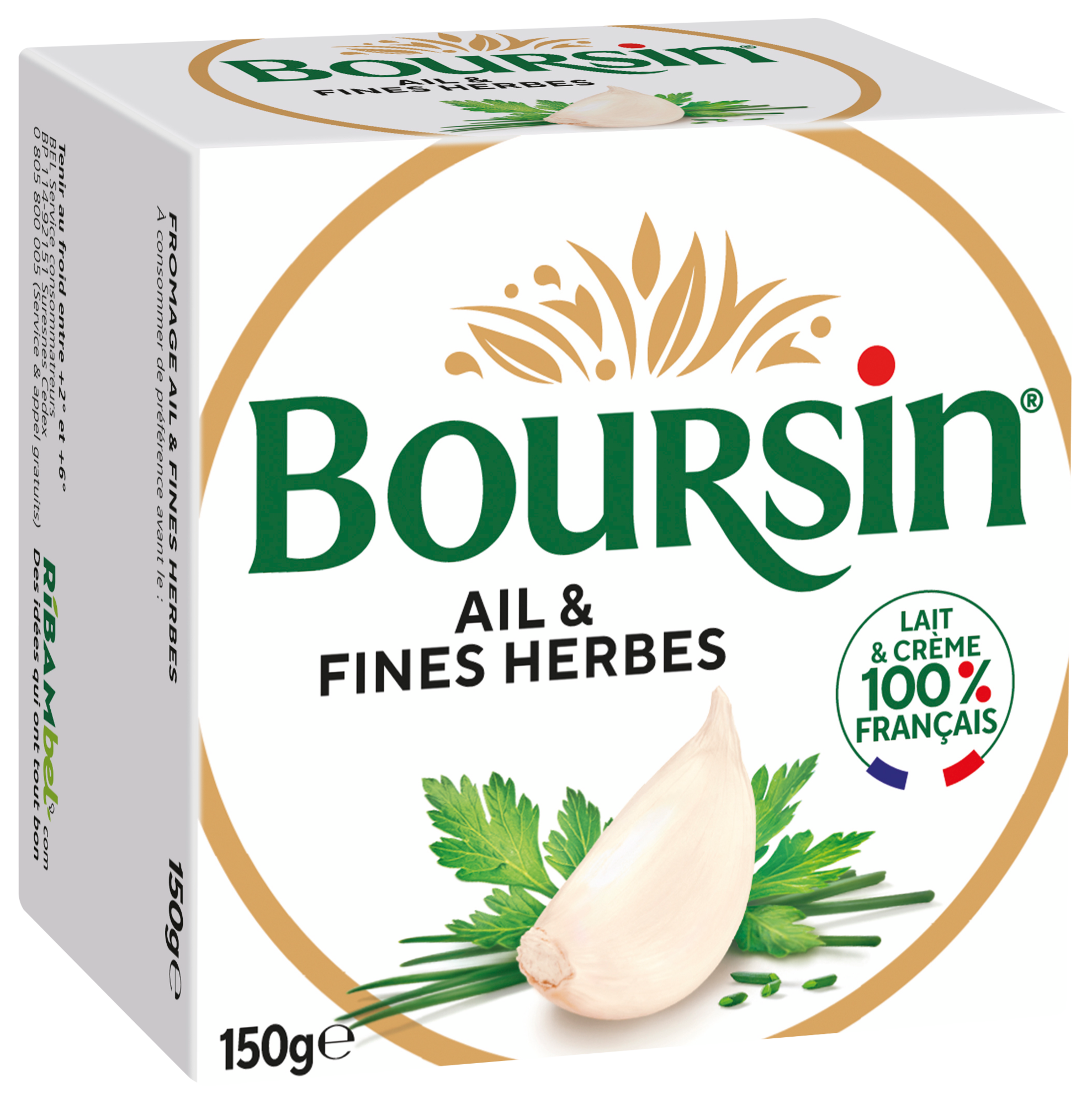 Boursin Ail & fines herbes 39% Mat.Gr.