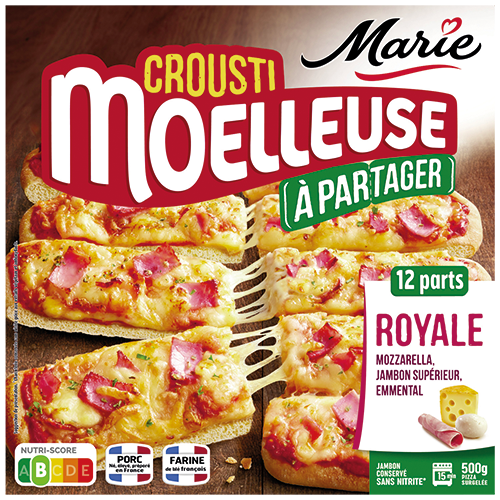 PIZZA CROUSTI MOELLEUSE À PARTAGER ROYALE SURGELÉE