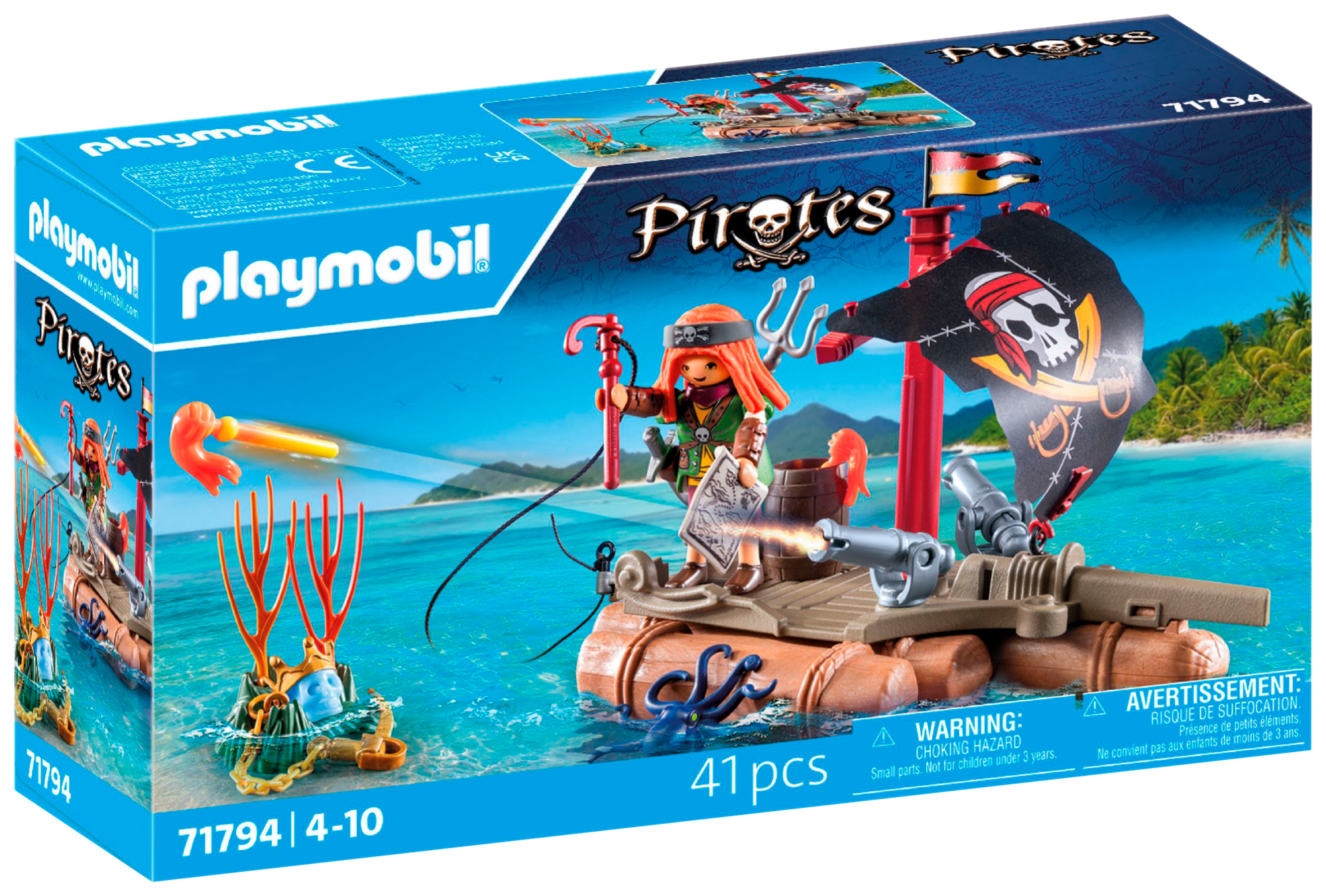 1. PIRATE avec RADEAU FLOTTANT et canons
2. CABRIOLET et JEUNES FILLES avec perche