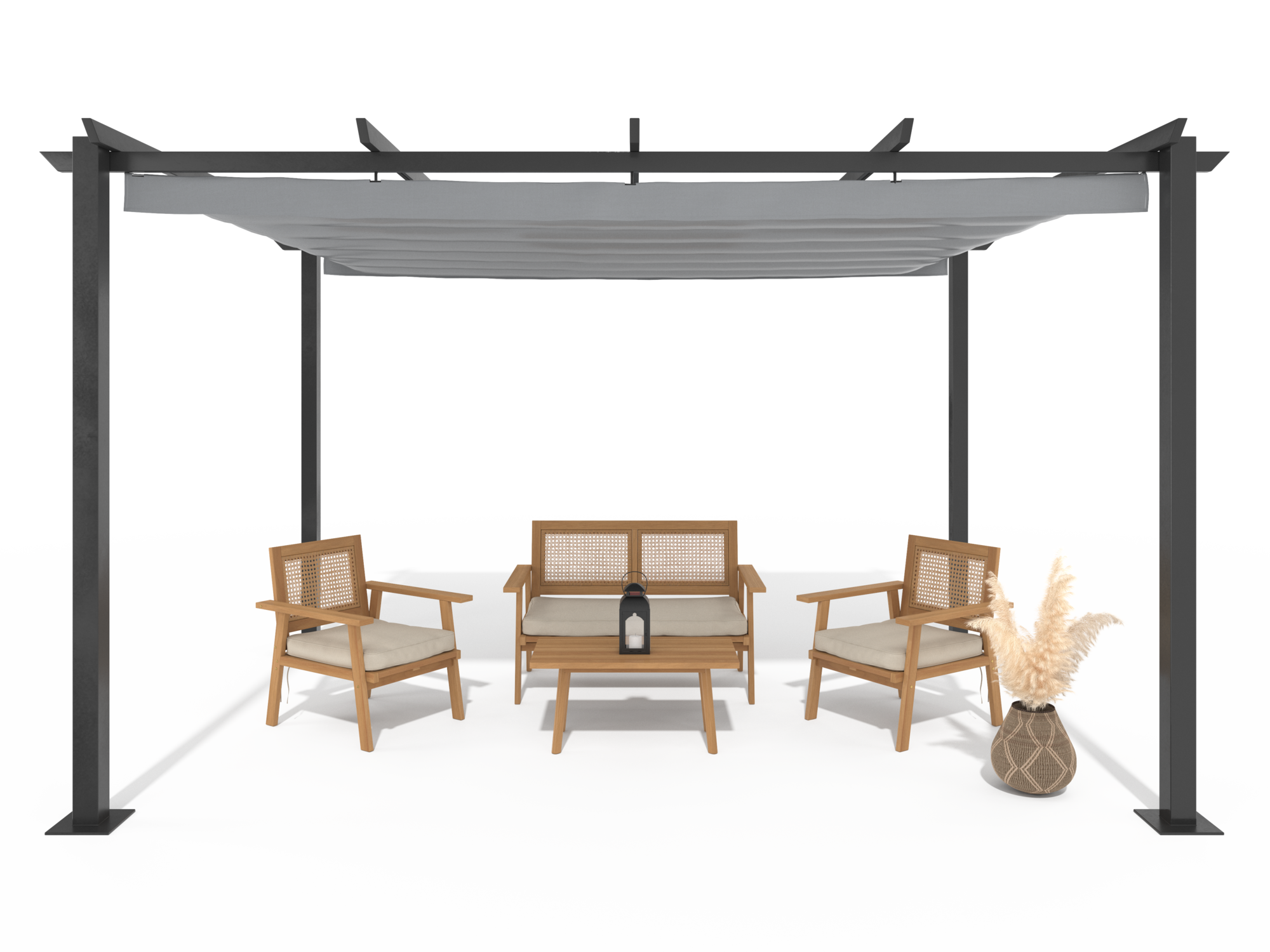 TONNELLE TOIT COULISSANT