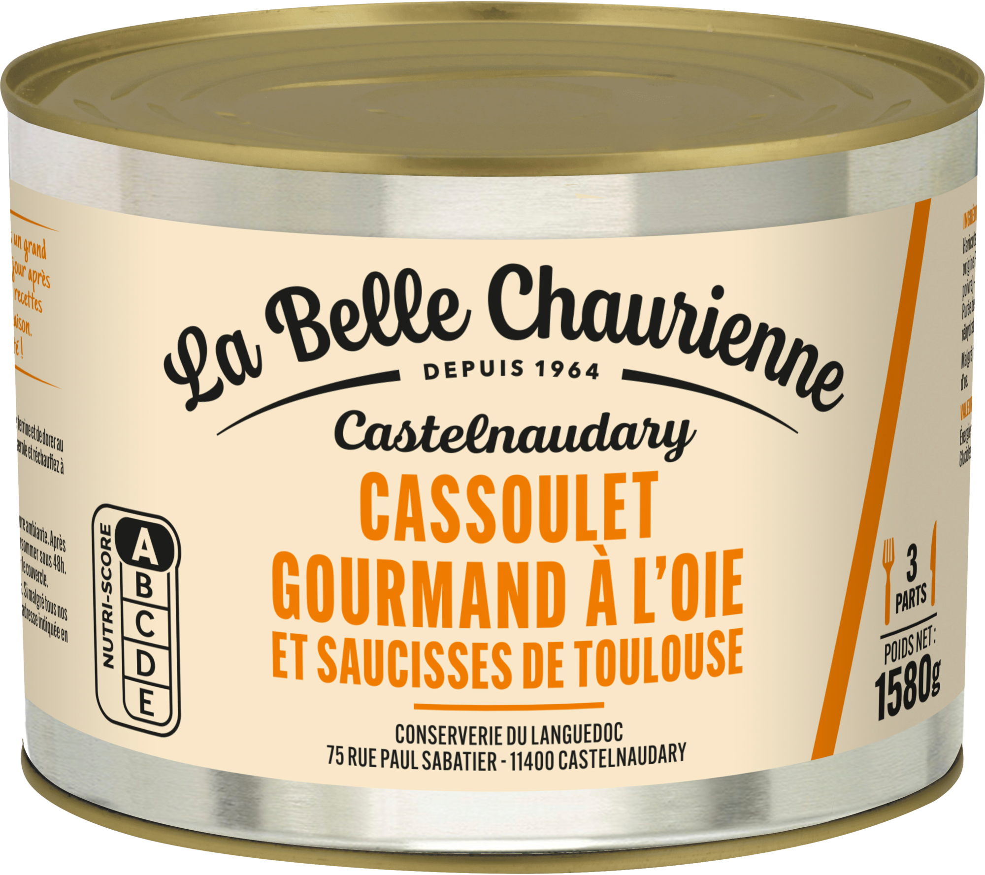 CASSOULET GOURMAND À L'OIE ET SAUCISSES DE TOULOUSE
