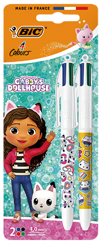 2 STYLOS 4 COULEURS GABBY’S DOLLHOUSE