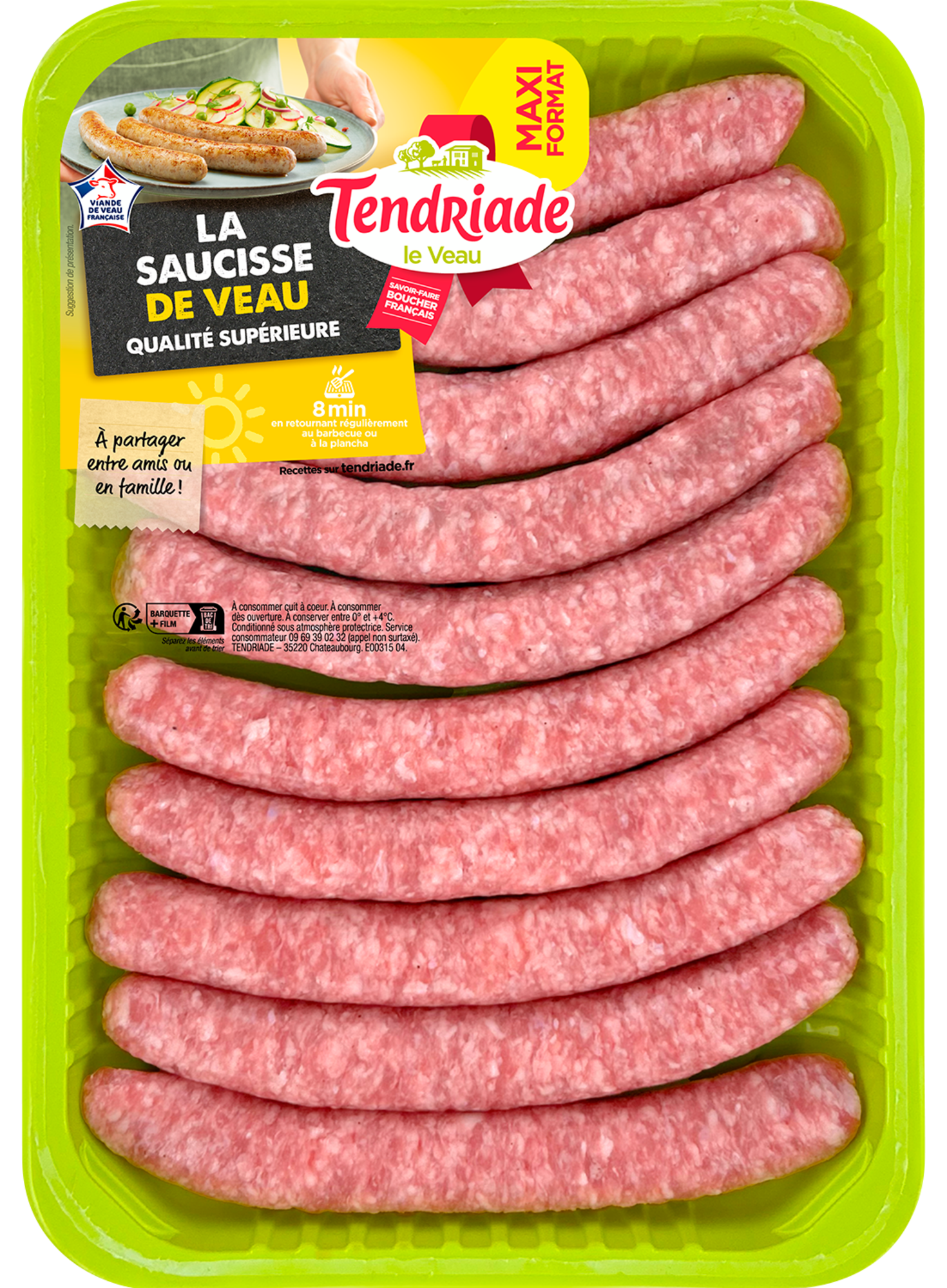Saucisse de veau - Maxi format