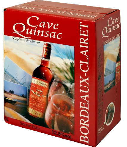 A.O.P(1) BORDEAUX CLAIRET CAVE DE QUINSAC