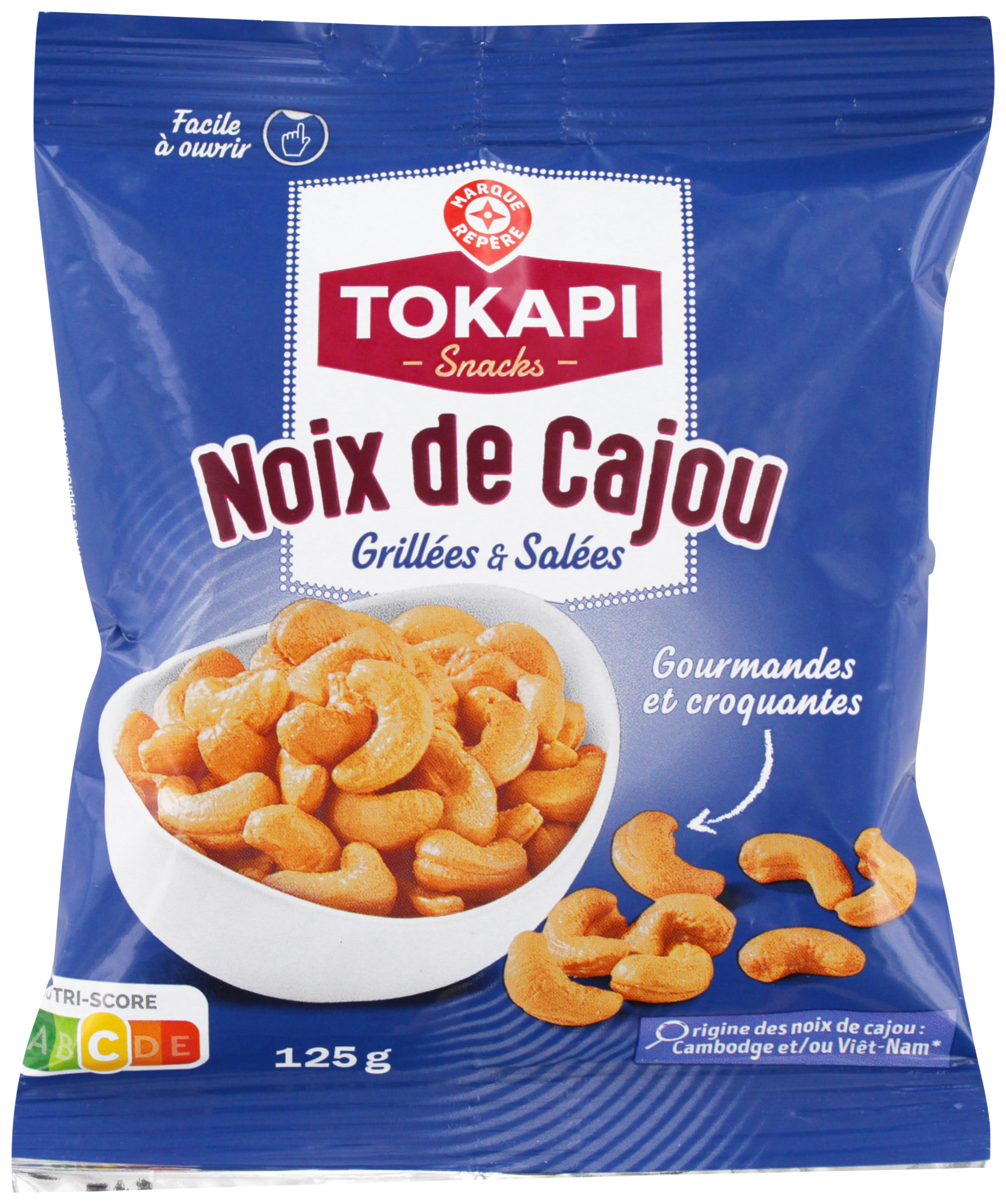 Noix de cajou grillées et salées 125g