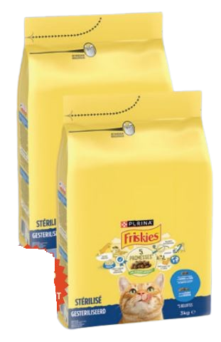 CROQUETTES POUR CHAT STÉRILISÉ SAUMON ET THON FRISKIES