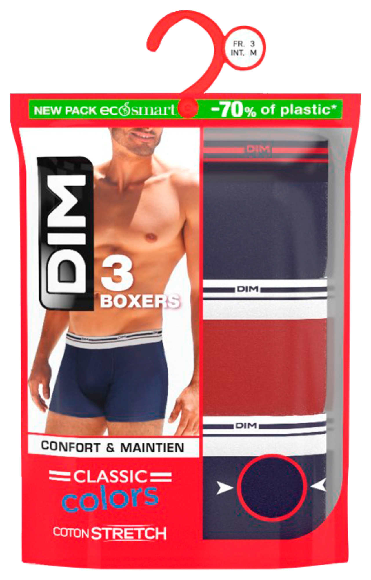LOT DE 3 BOXERS HOMME

