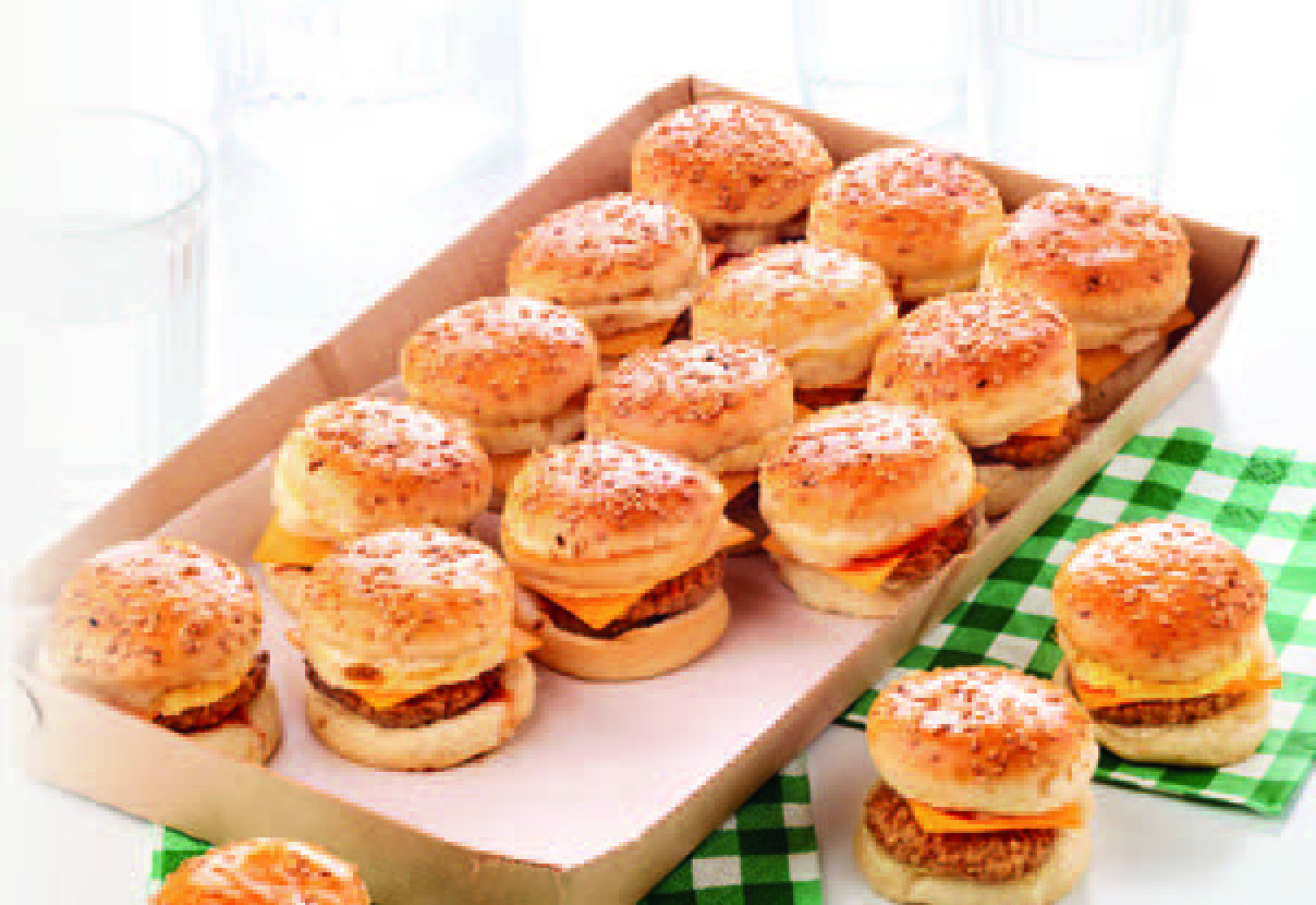 18 MINI-BURGERS BOEUF CHEDDAR