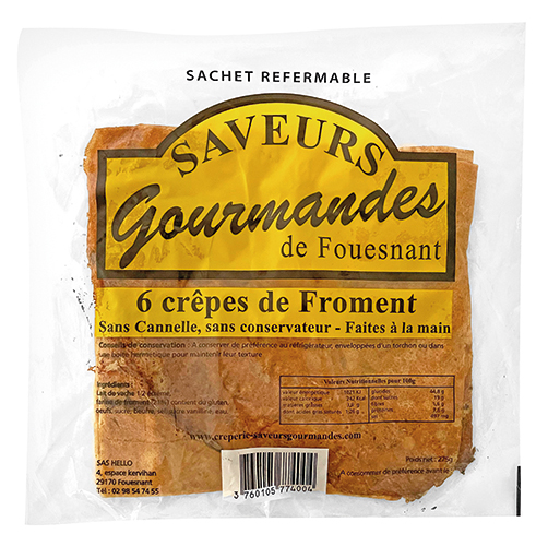 6 CRÊPES DE FROMENT FAÎTES MAIN