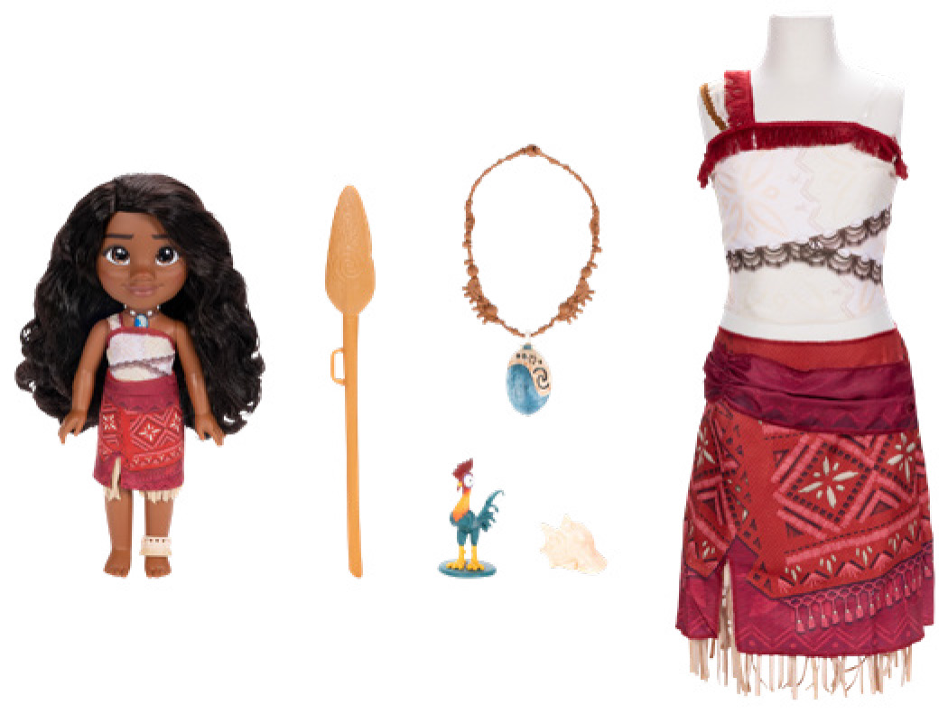 COFFRET POUPÉE VAIANA 2 AVEC COSTUME