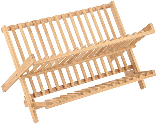 ÉGOUTTOIR VAISSELLE PLIABLE EN BAMBOU